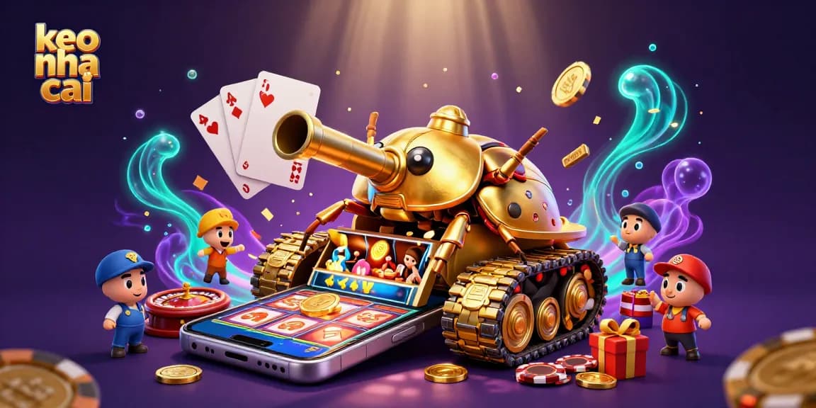 Engage with keo nha cai in a vibrant 3D casino scene filled with action and excitement.