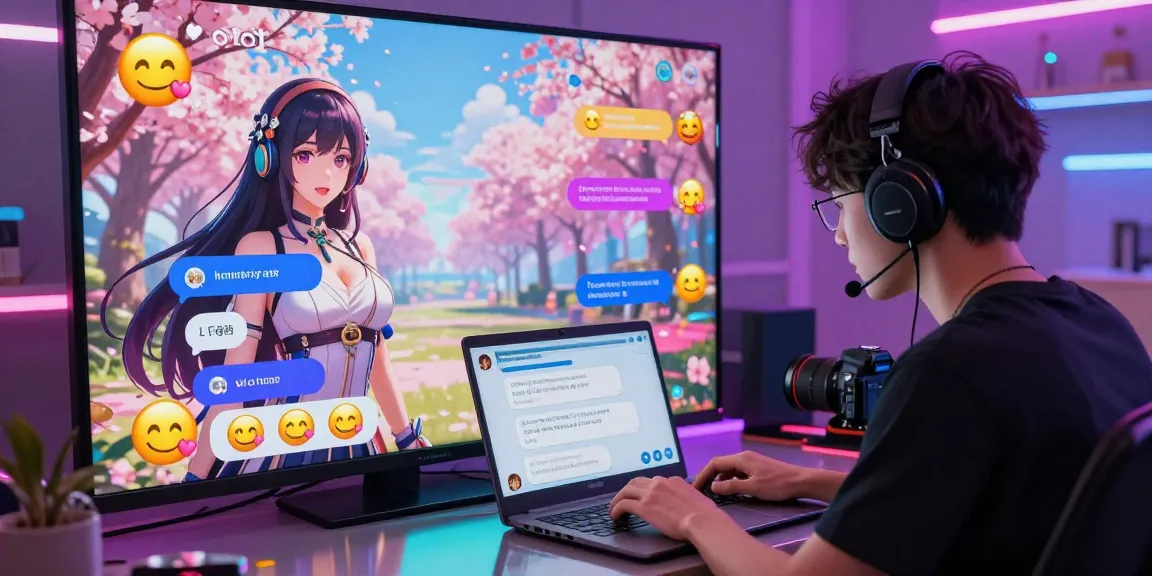 Interactive scene of lively hentai chat AI interaction with playful characters and engaging backgrounds.