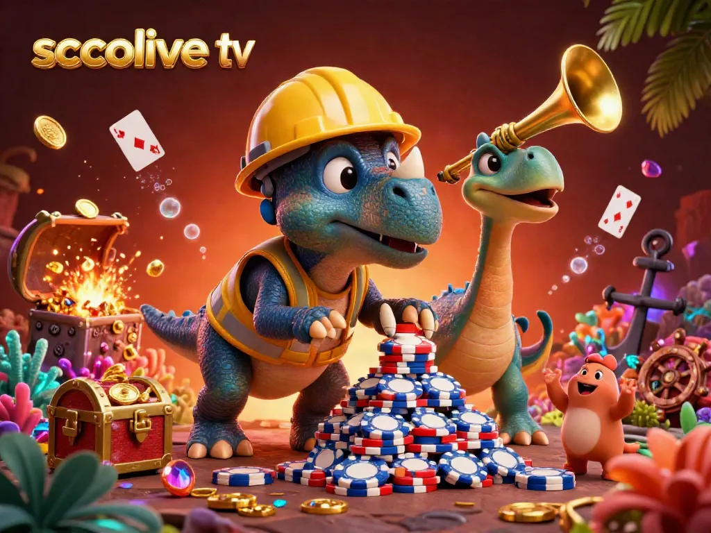 Experience the excitement of socolive tv with vibrant 3D characters celebrating a jackpot in a lively casino scene.