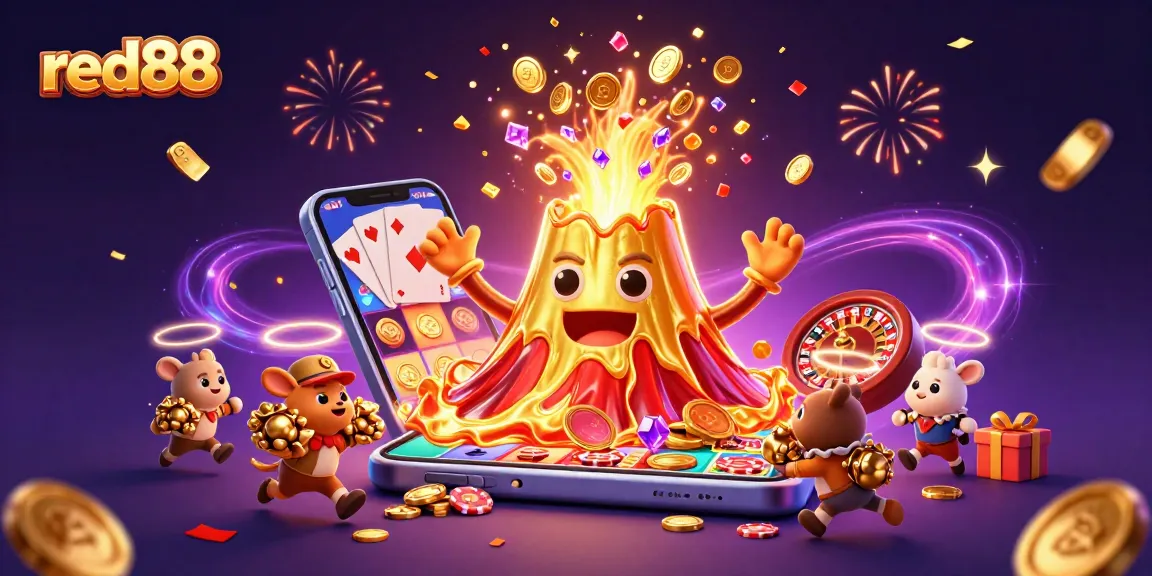 Win big at red88 with a 3D eruption of exciting casino games and treasures!
