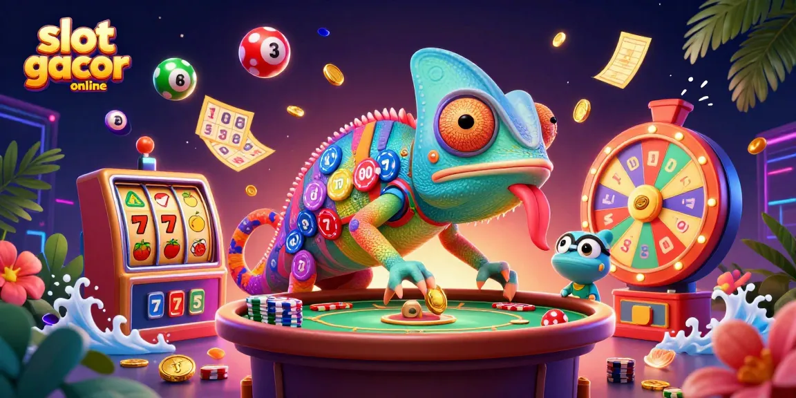 Win big with vibrant slot gacor online illustrations featuring colorful characters and exciting game elements
