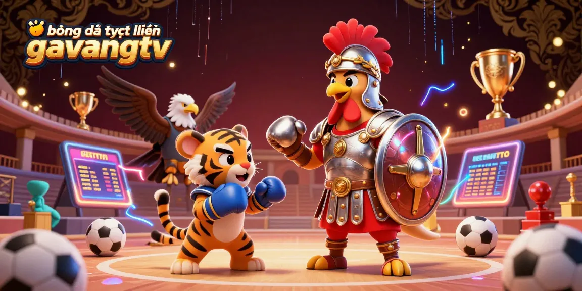bóng đá trực tuyến gavangtv showcases thrilling betting scenarios in an engaging fight-themed arena.