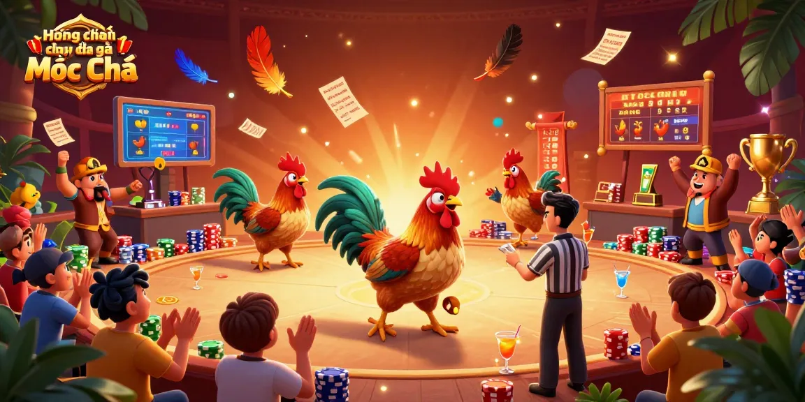 Engaging Hướng dẫn chơi đá gà Mộc Hóa scene featuring dynamic cockfighting action and vibrant betting elements.