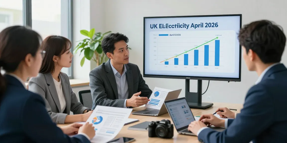 Discussion on uk electricity price per kwh april 2026 in a professional office setting