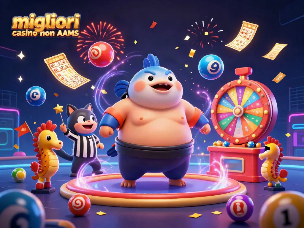 I migliori casino non AAMS offrono un'esperienza di gioco unica in un'illustrazione festiva e coinvolgente.