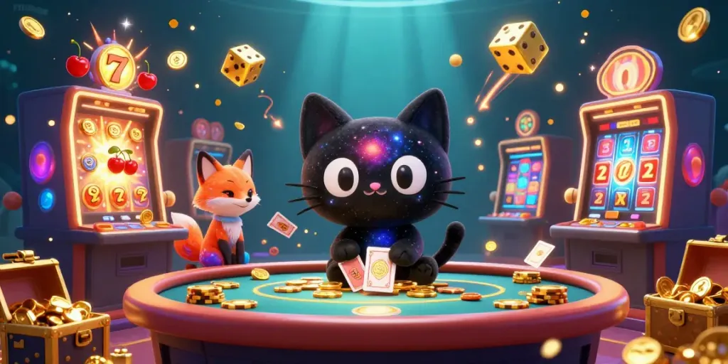 Experience the thrilling cosmic casino adventure with mubet as enchanting characters pull in golden winnings!