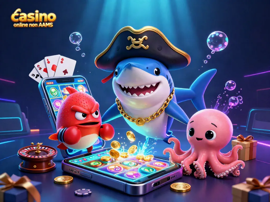Gioca ai giochi da casinò online non AAMS con divertenti personaggi e elementi vibranti.