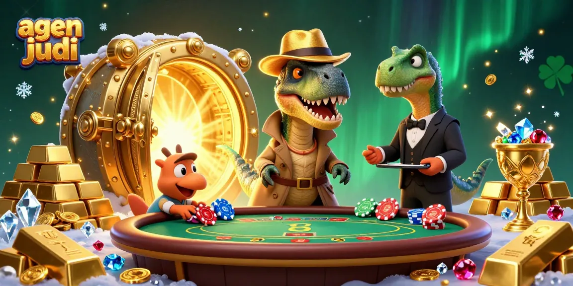 Engage in sports betting excitement with agen judi bola in a vibrant 3D illustration.