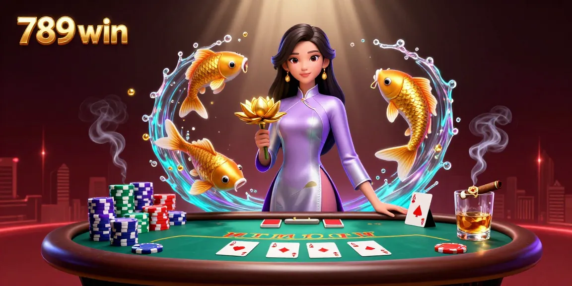 Experience the thrill of winning with 789 win in this vibrant casino illustration showcasing gaming excitement.