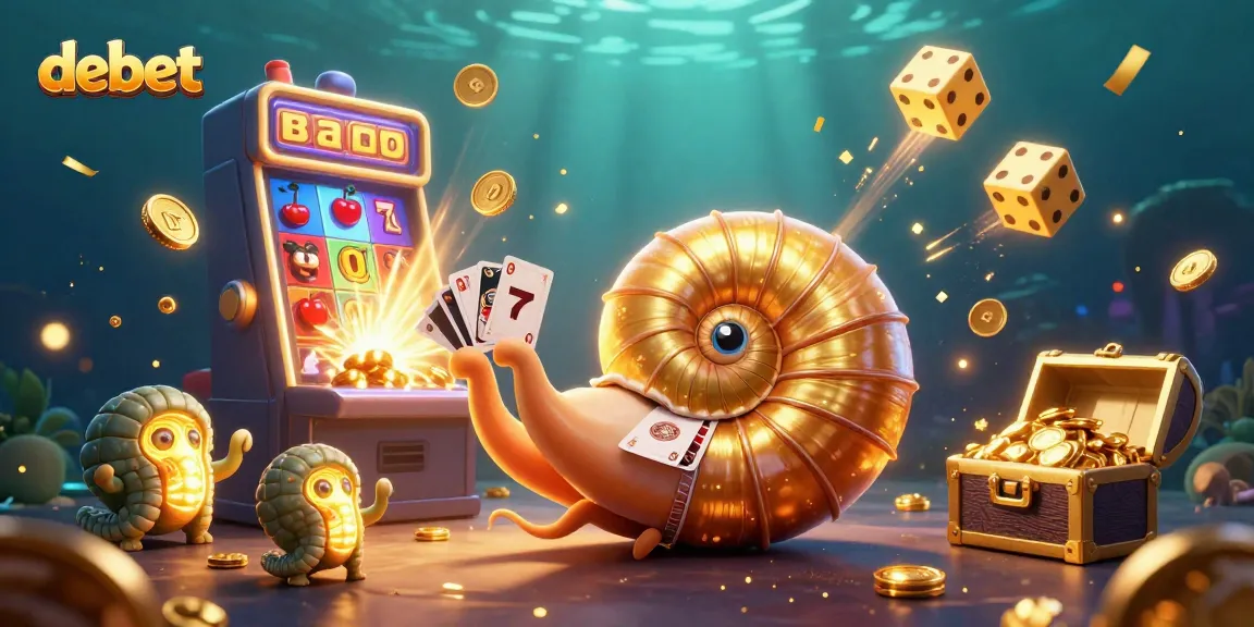 Experience the vibrant debet gaming scene with a jackpot explosion in this 3D illustration.