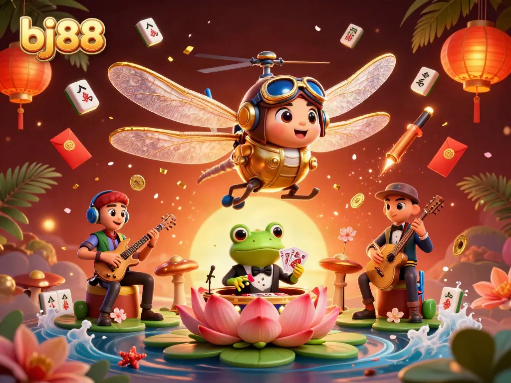 Experience thrilling action at bj88 with a dynamic casino scene featuring interactive characters and vibrant elements.
