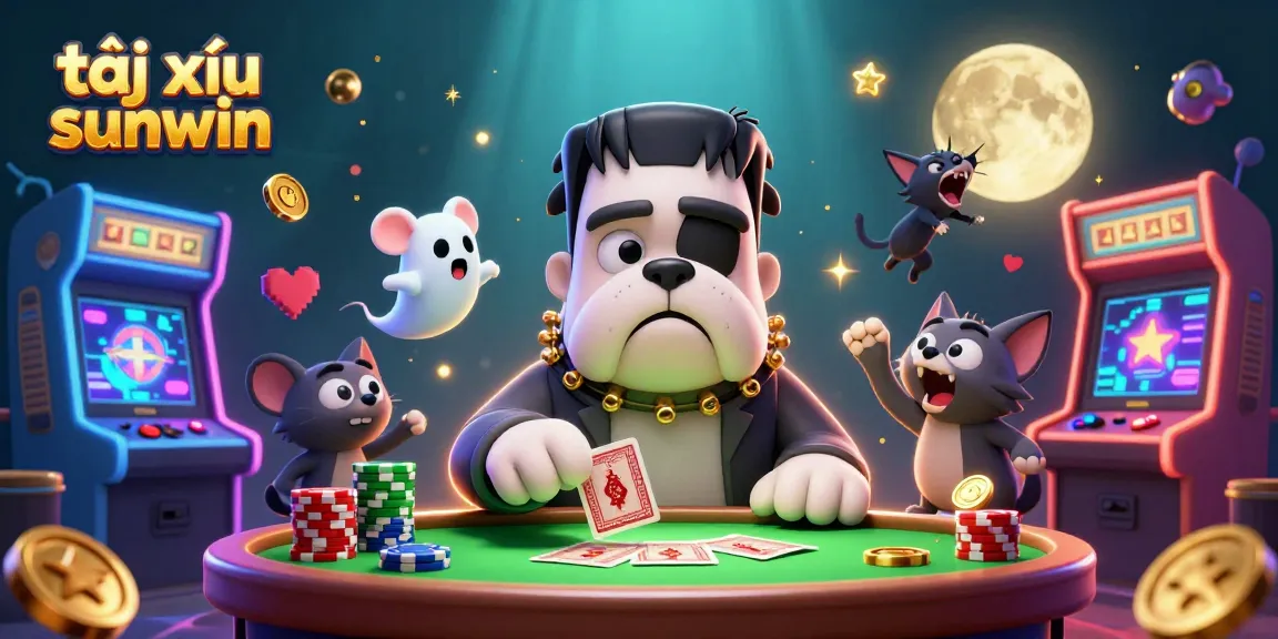 Engage with tài xỉu sunwin in this vibrant 3D casino scene, showcasing characters in a dynamic gaming atmosphere.