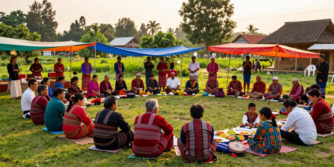 Celebrating community life in Baadale Village with vibrant traditions, highlighting rokok88 link alternatif.